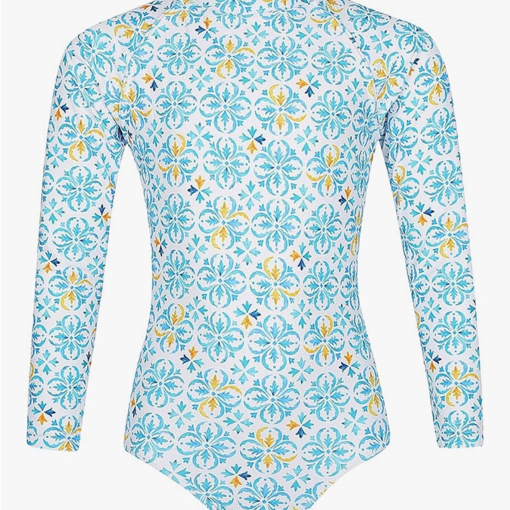 Tame the Sun Long Sleeve Girls Swim Suit UPF 50+ Size 12